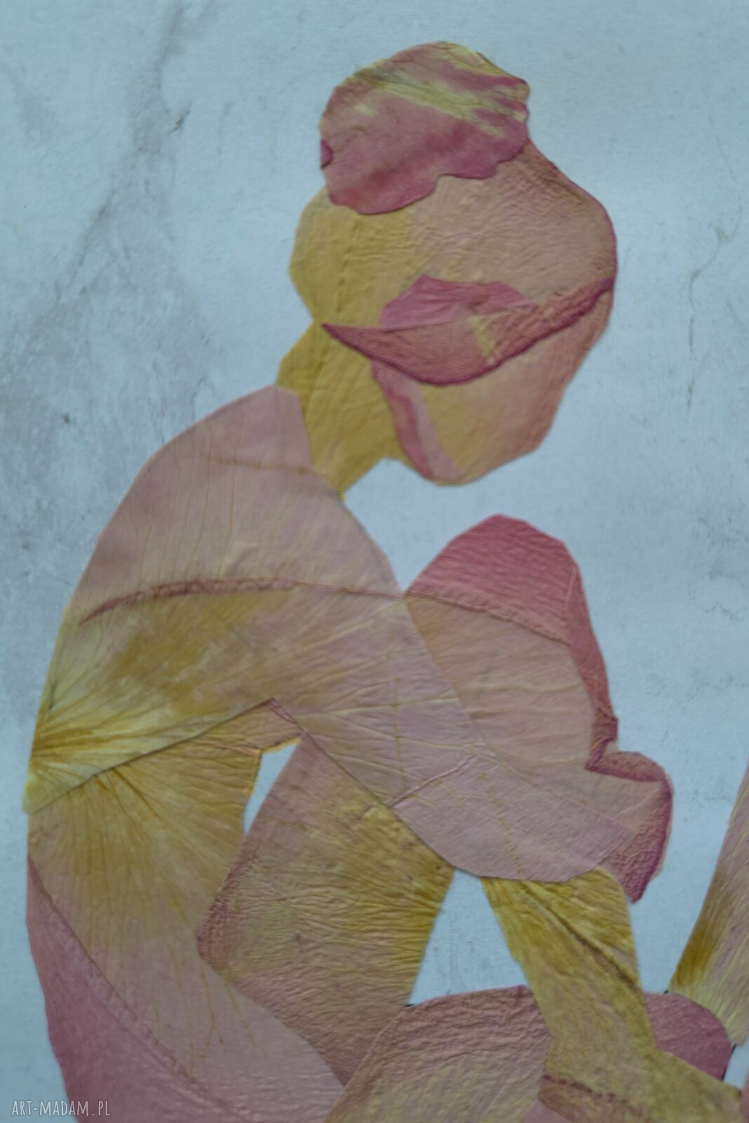 Between Us - obraz botaniczny z prawdziwych suszonych kwiatów 30x21 cm