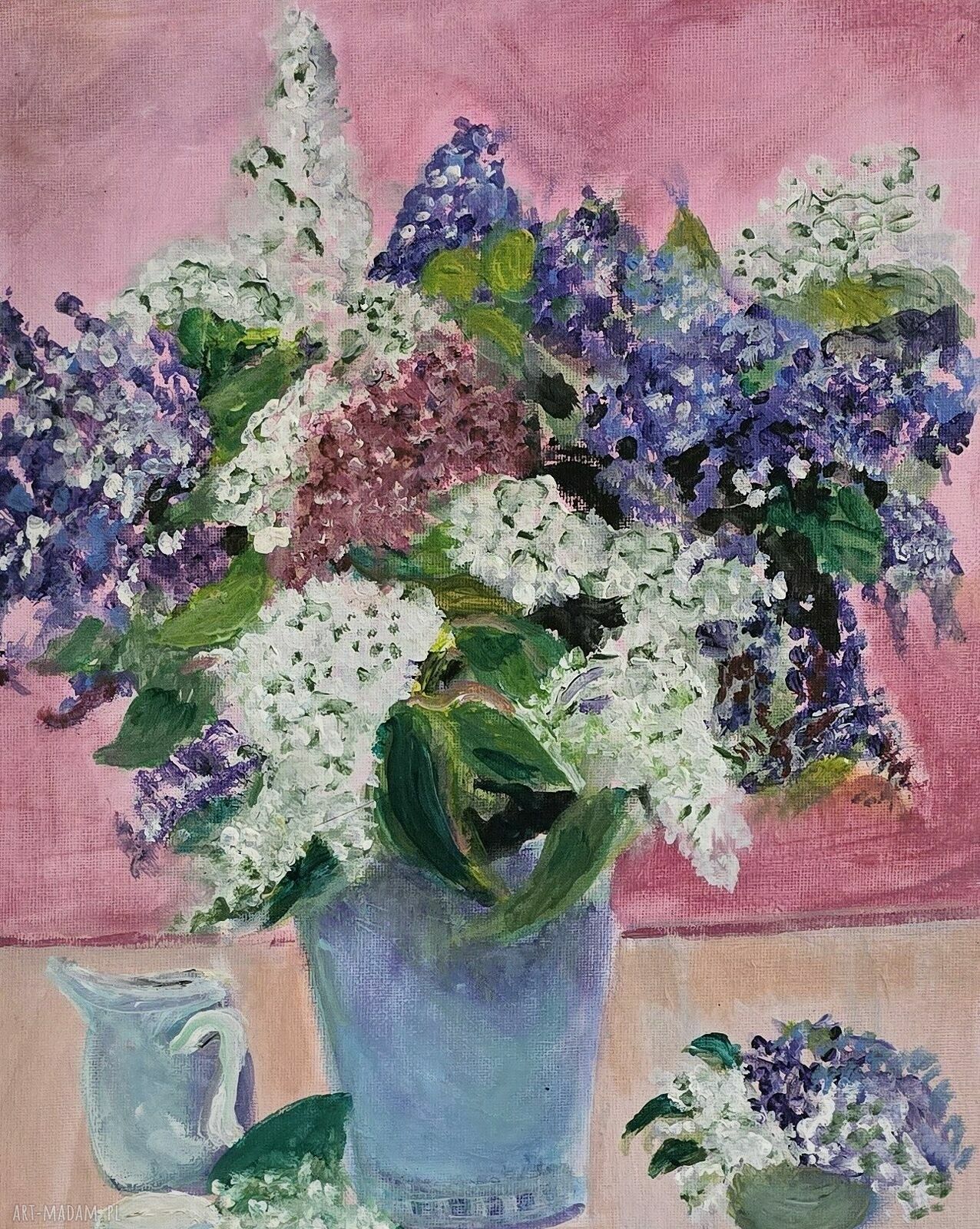 Bez - obraz akrylowy na płótnie 40x30 cm, sygnowany