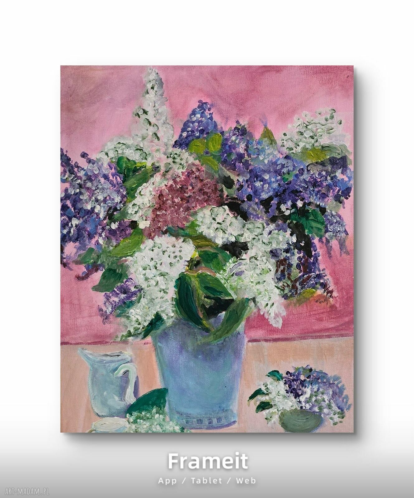 Bez - obraz akrylowy na płótnie 40x30 cm, sygnowany