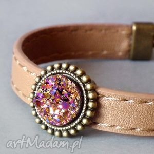 violet ywicą druzy