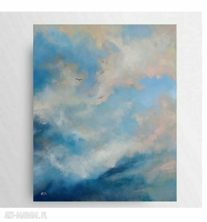 Beztroska - obraz akrylowy 50 x 40 cm Paulina Lebida - sygnowany i gotowy do zawieszenia