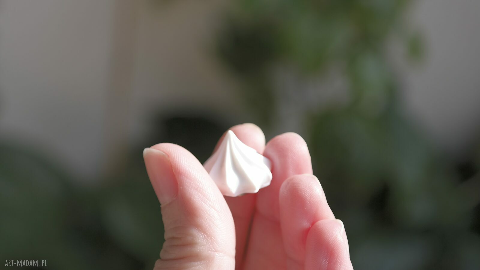 Bezy - kolczyki wkręty (Fimo, stal chirurgiczna, handmade)
