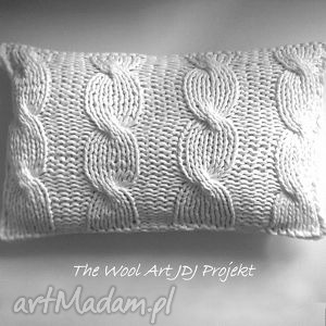 dziergana poszewka the wool art