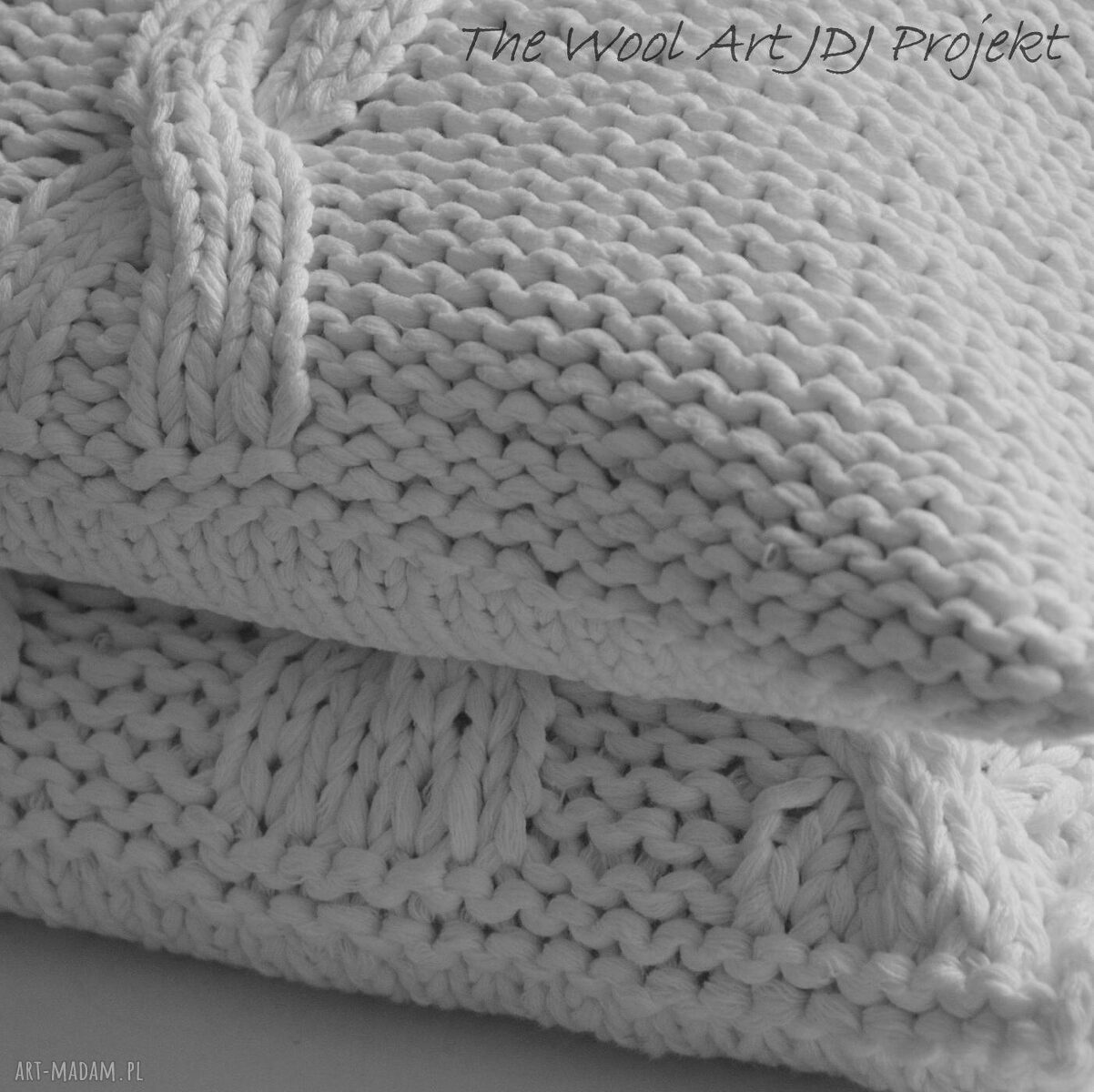 poduszki: dziergana poszewka na poduszkę ręczne wykonanie