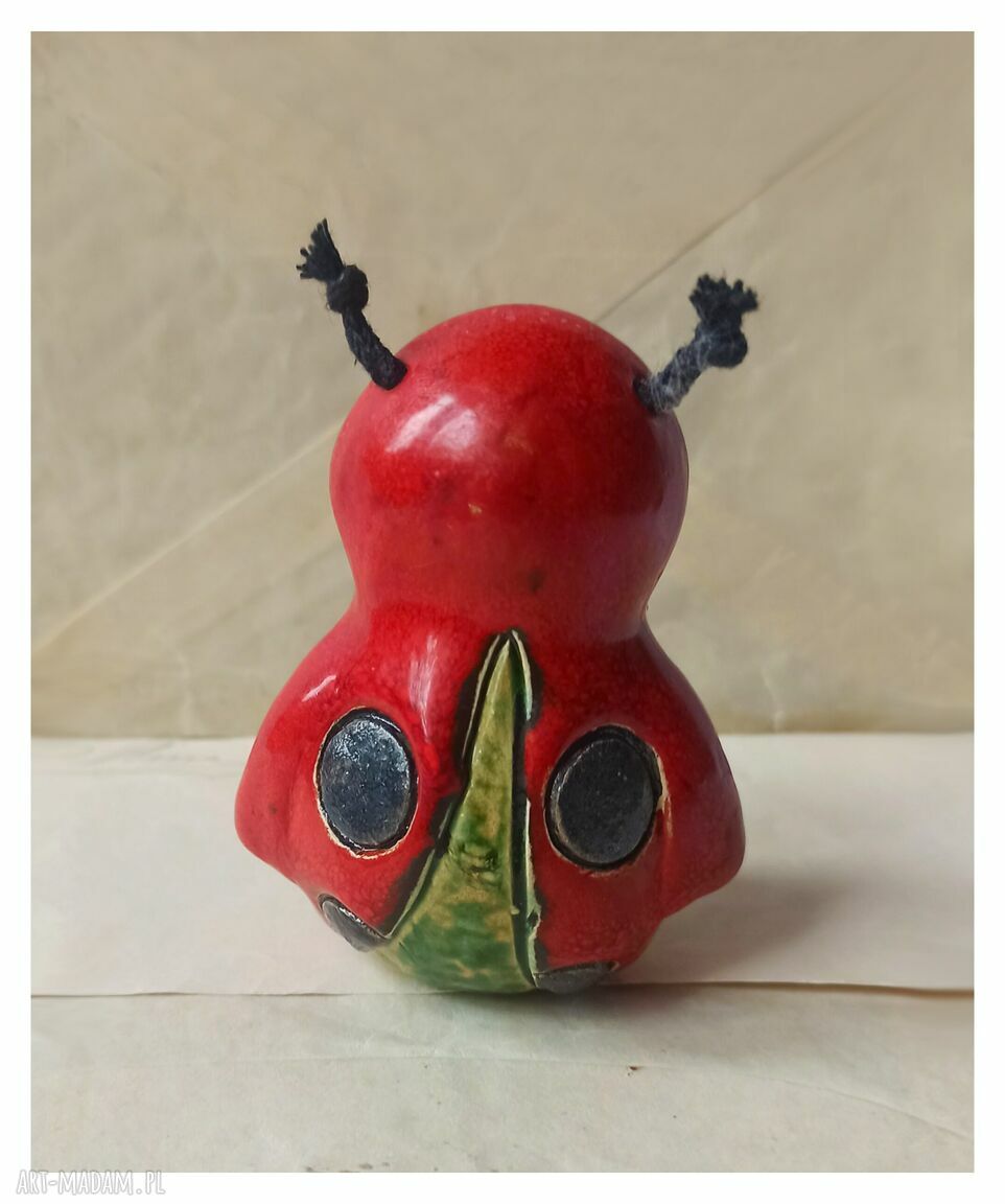 Ceramiczna biedronka handmade