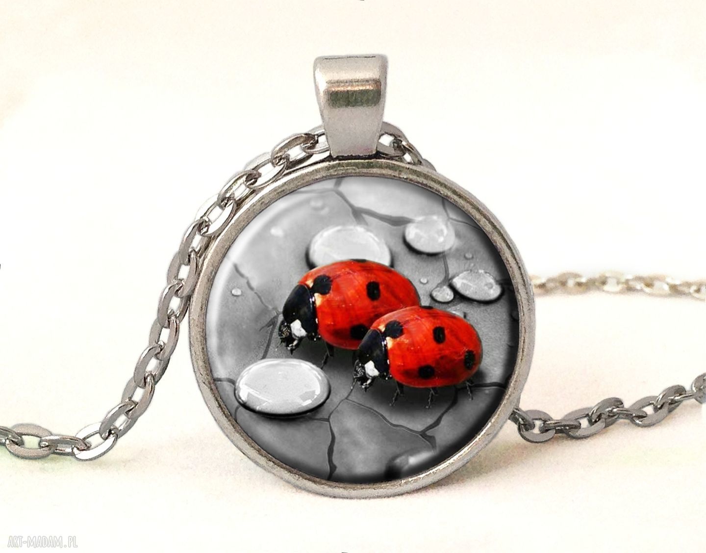 kolczyki: Biedronki Kolczyki wkręty HandMade