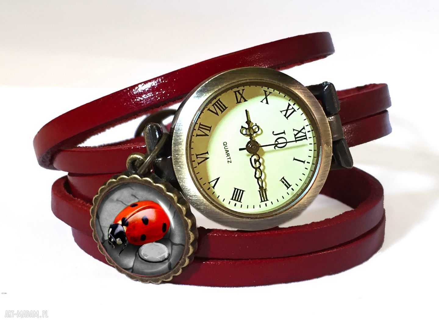 kolczyki: Biedronki Kolczyki wkręty HandMade