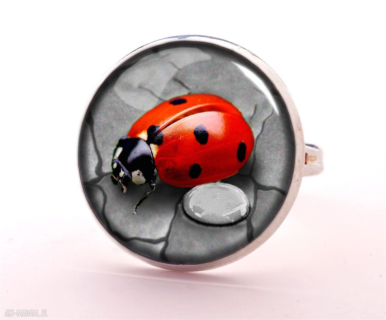 kolczyki: Biedronki Kolczyki wkręty HandMade