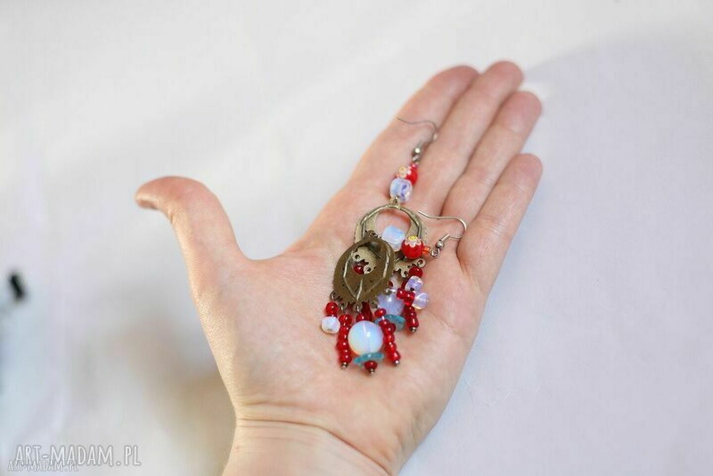 Kolczyki boho Frida - Biedny erudyta, nikt o życie go nie pyta