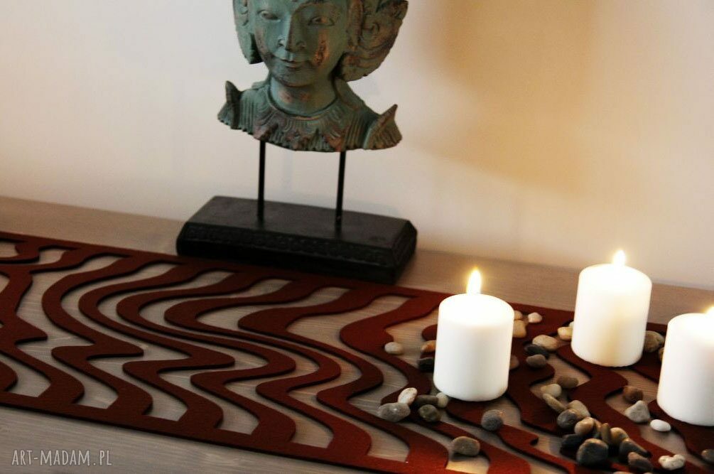 Bieżnik filcowy Budda 120x30 cm - dekoracja i ochrona Twojego stołu