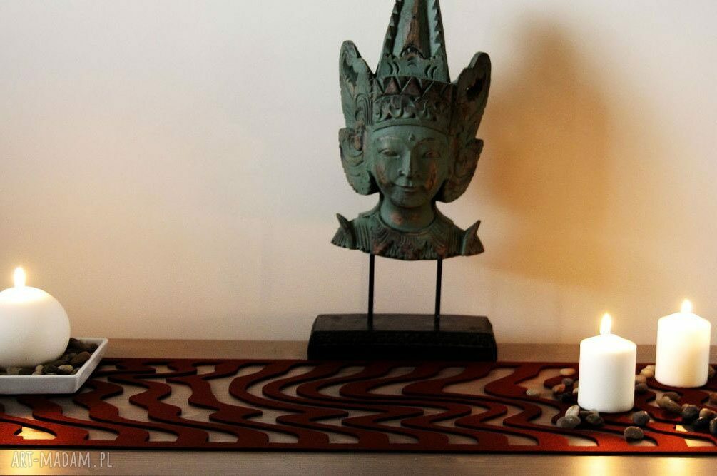 Bieżnik filcowy Budda 120x30 cm - dekoracja i ochrona Twojego stołu