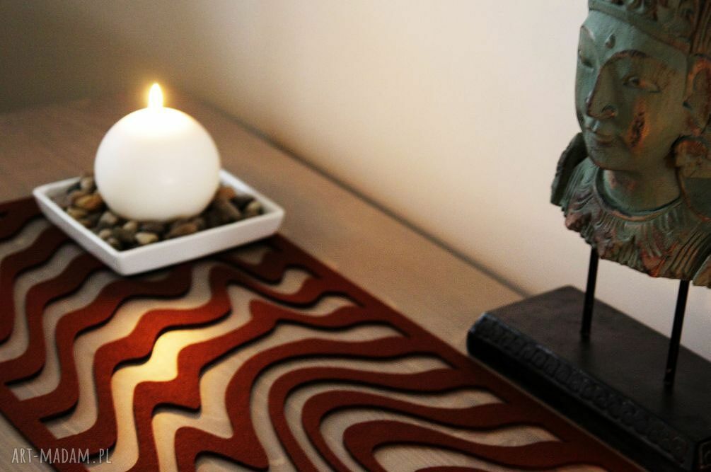 Bieżnik filcowy Budda 120x30 cm - dekoracja i ochrona Twojego stołu