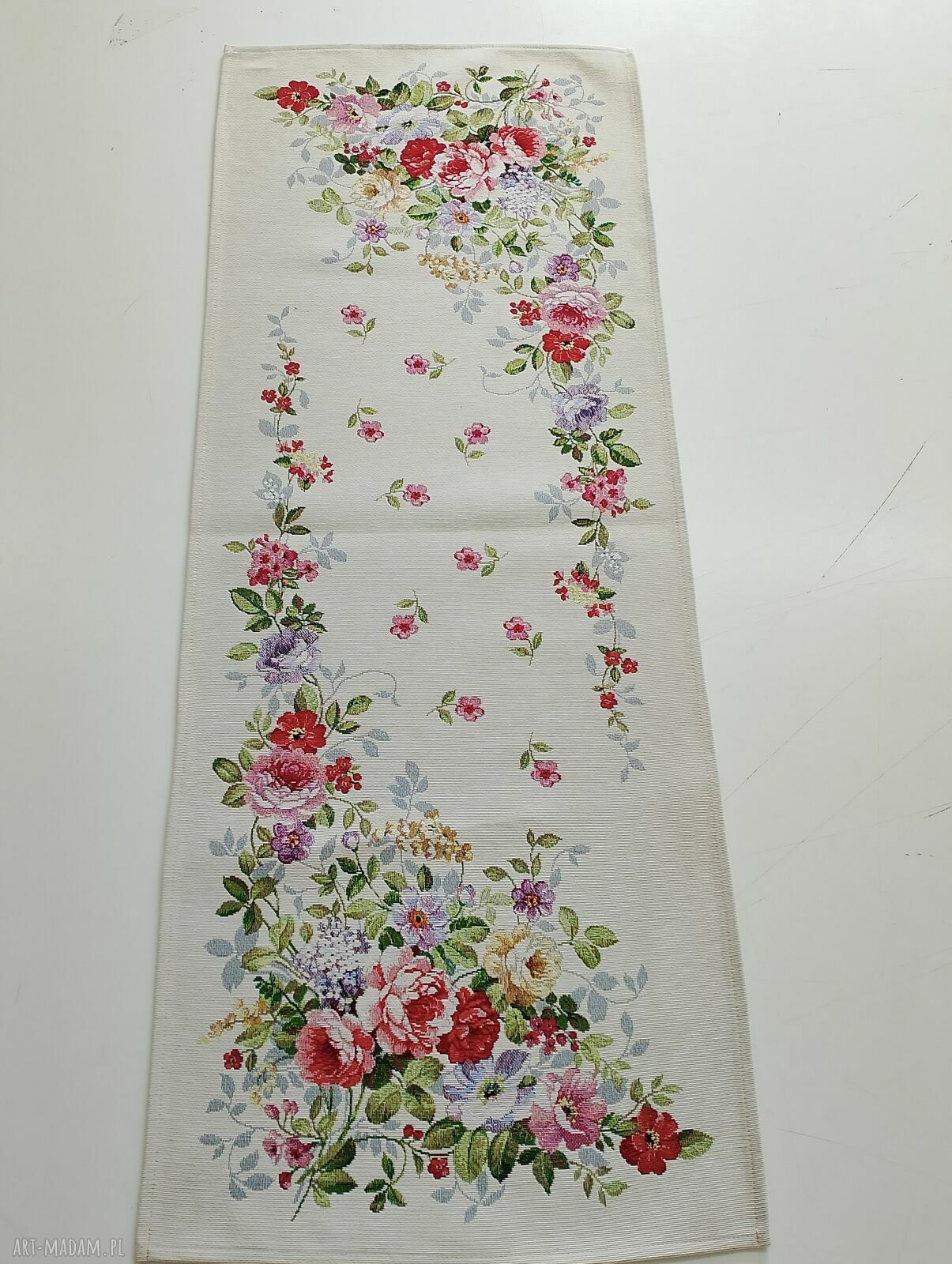 Bieżnik gobelinowy „Kwiaty” 38x99 cm