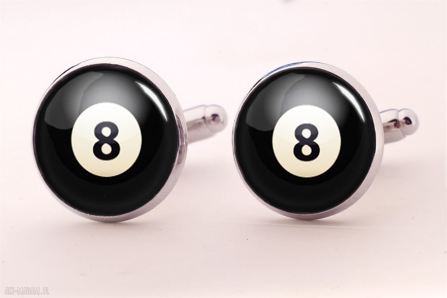 Bilard spinki mankietów kula faceta ręcznie robione wysokiej