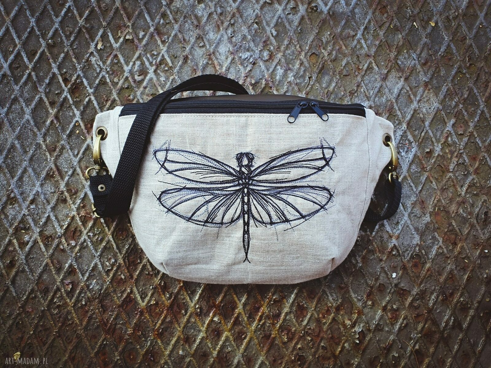 Nerka XXL damska z motywem węża handmade