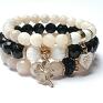 eleganckie bransoletki jadeity black and ivory /12 2014/ set