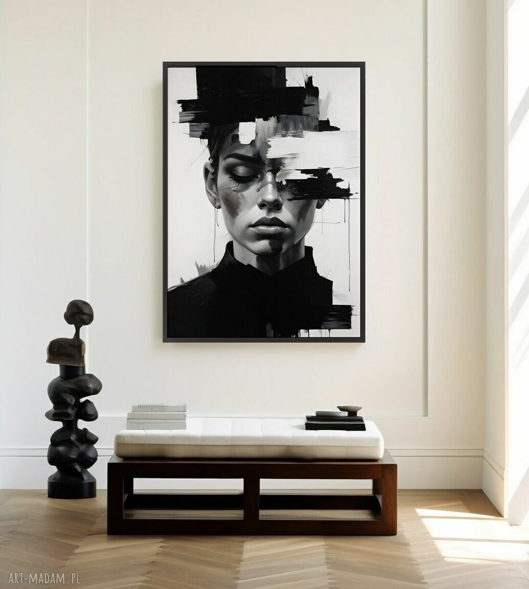 Plakat Black Magic Woman 30x40 cm - czarno-biały portret kobiety