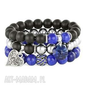 black silver & cornflower set