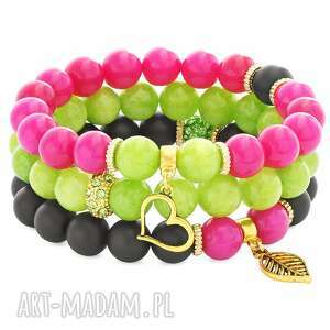 fuchsia black & lime set lavoga