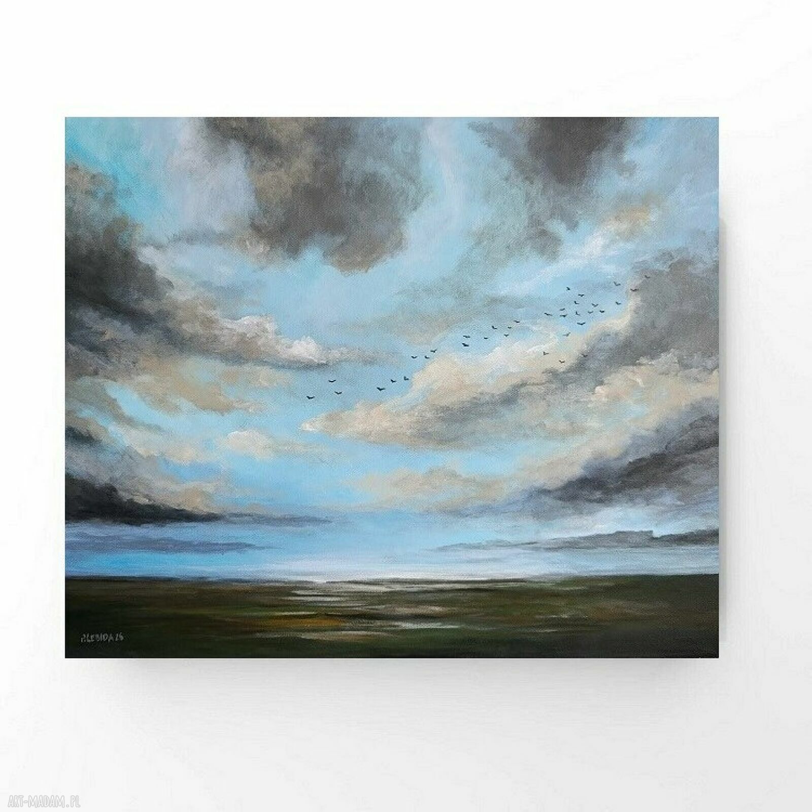 Błękitne popołudnie - obraz akrylowy 50x60 cm