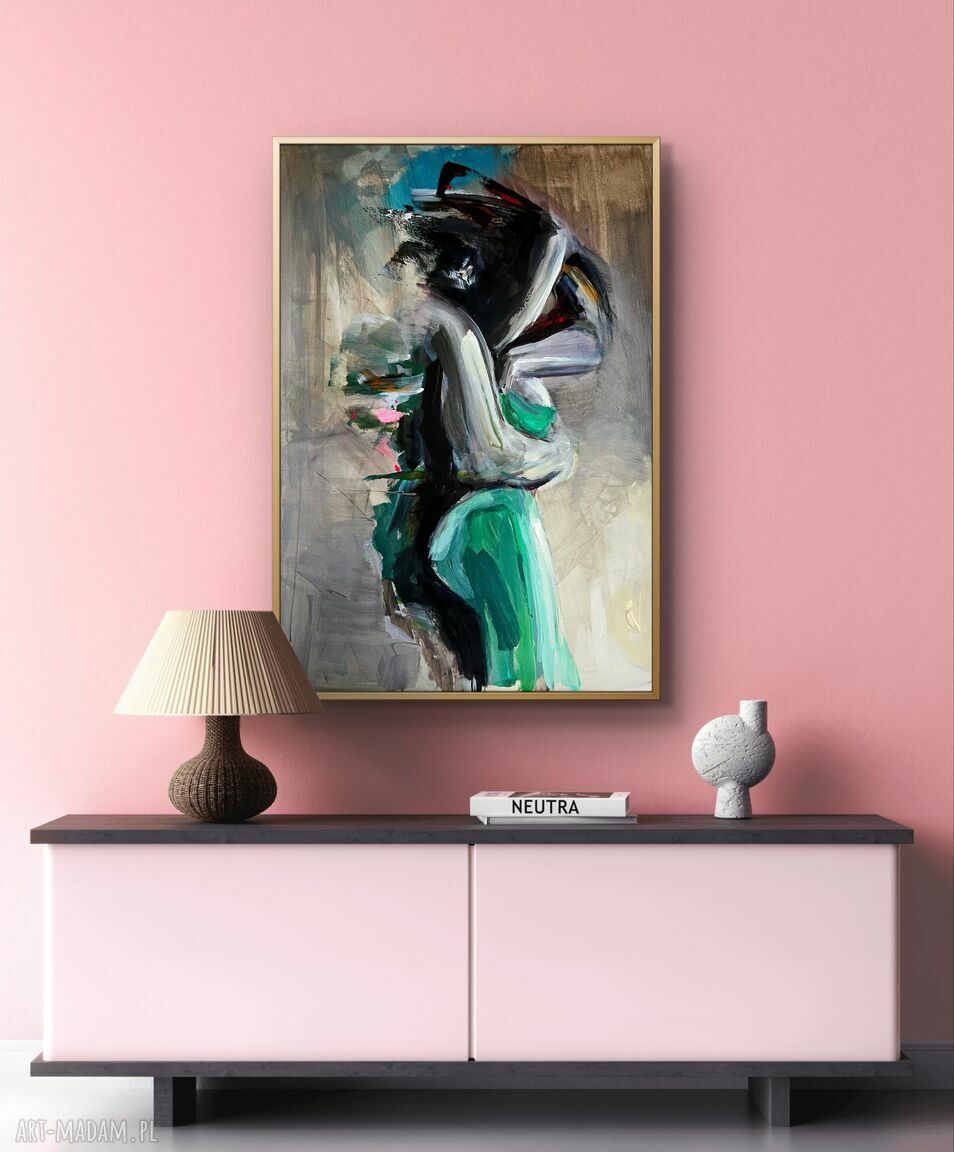 Blisko - inkografia 50x70 Louka do salonu