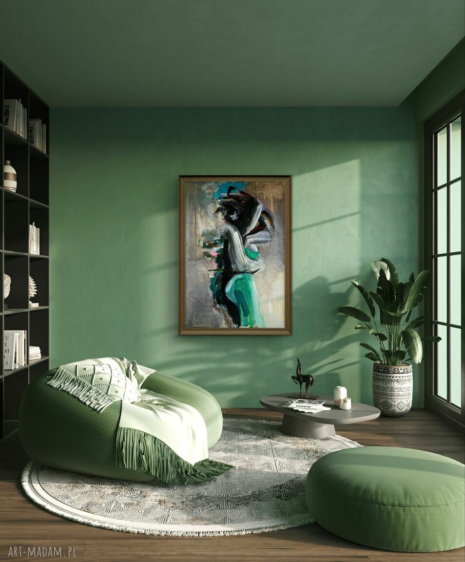 Blisko - inkografia 50x70 Louka do salonu