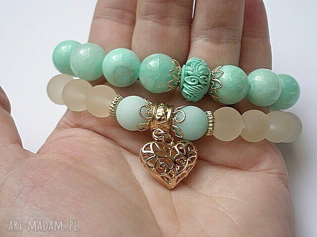 BLUE AND IVORY /09 2014/ DUO Handmade
