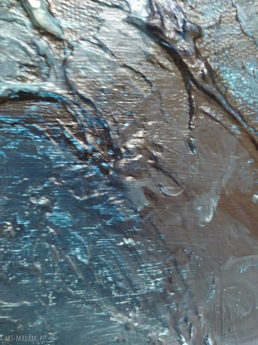 BLUE, wym. 70x100 cm Wielkoformatowy obraz na płótnie Abstrakcyjny