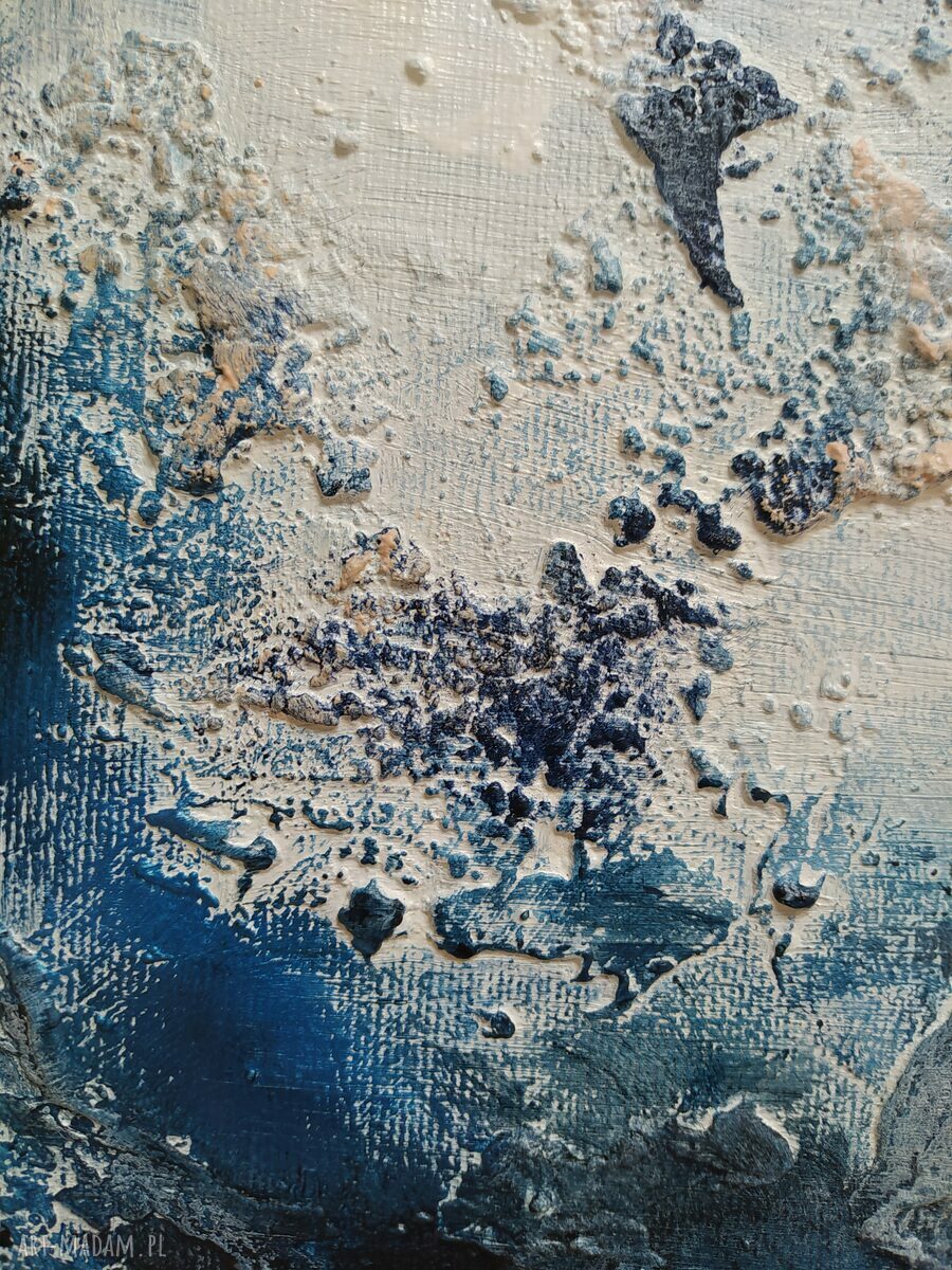 BLUE, wym. 70x100 cm Wielkoformatowy obraz na płótnie Abstrakcyjny