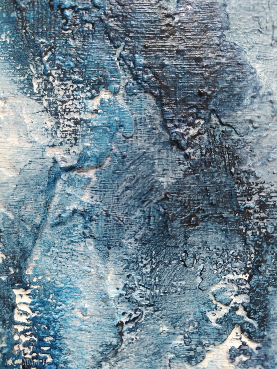 BLUE, wym. 70x100 cm Wielkoformatowy obraz na płótnie Abstrakcyjny