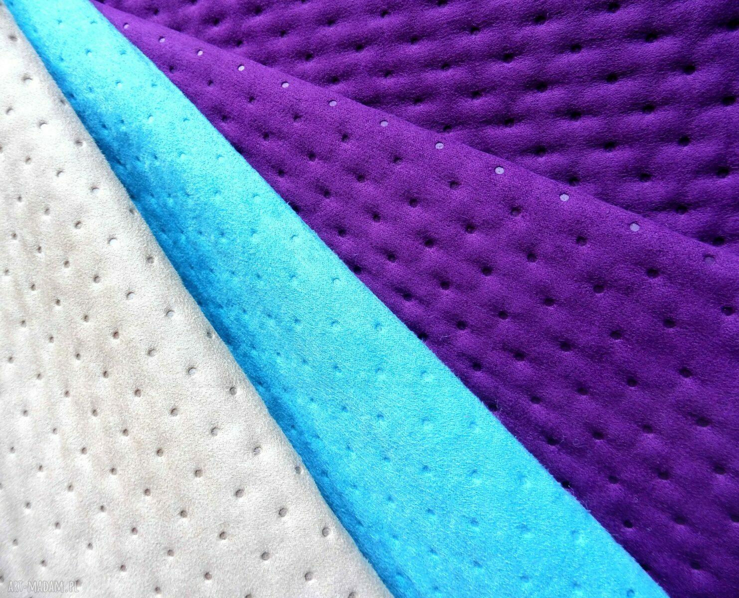 Blueberry zamszowa nerka /saszetka