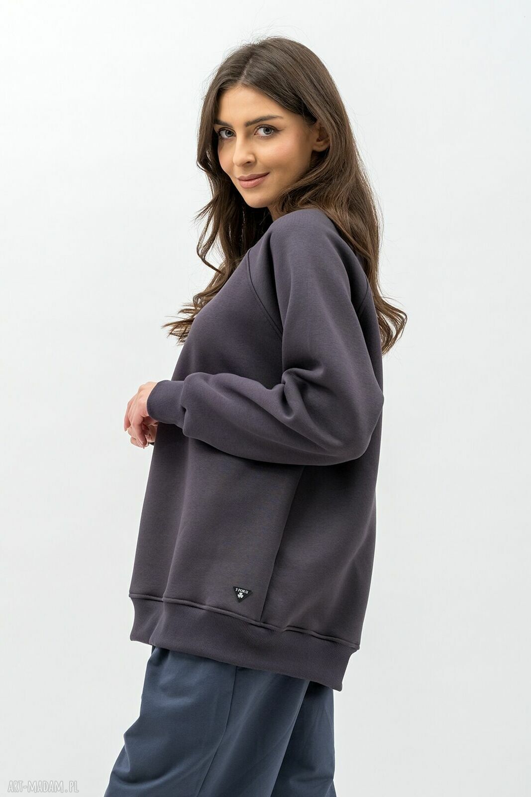 Bluza Basic Ciepła Seda - Grafit