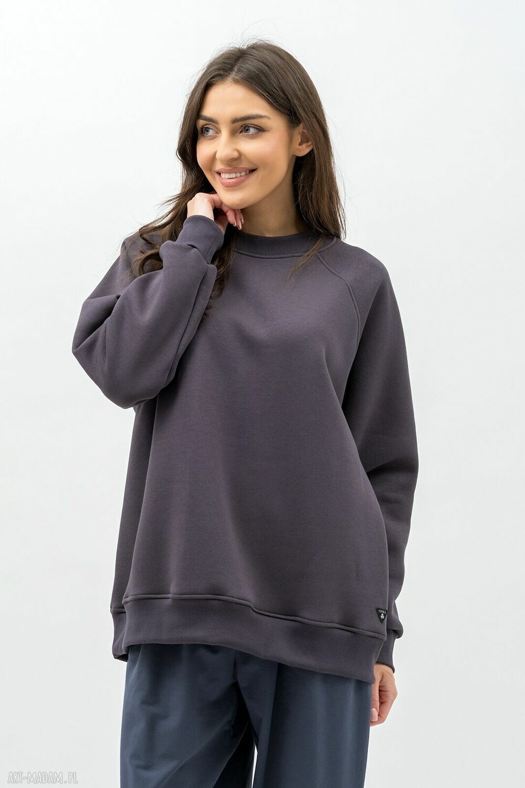 Bluza Basic Ciepła Seda - Grafit