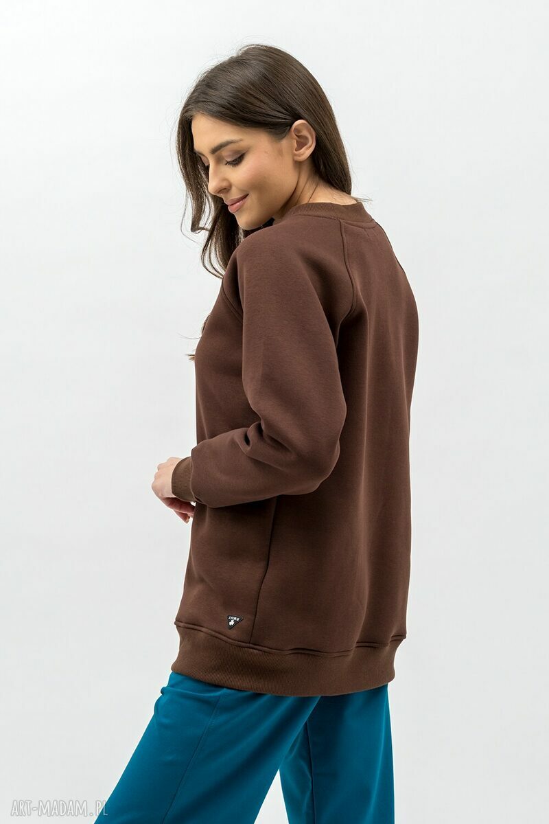 Bluza Basic Ciepła SEDA Czekolada na co dzień