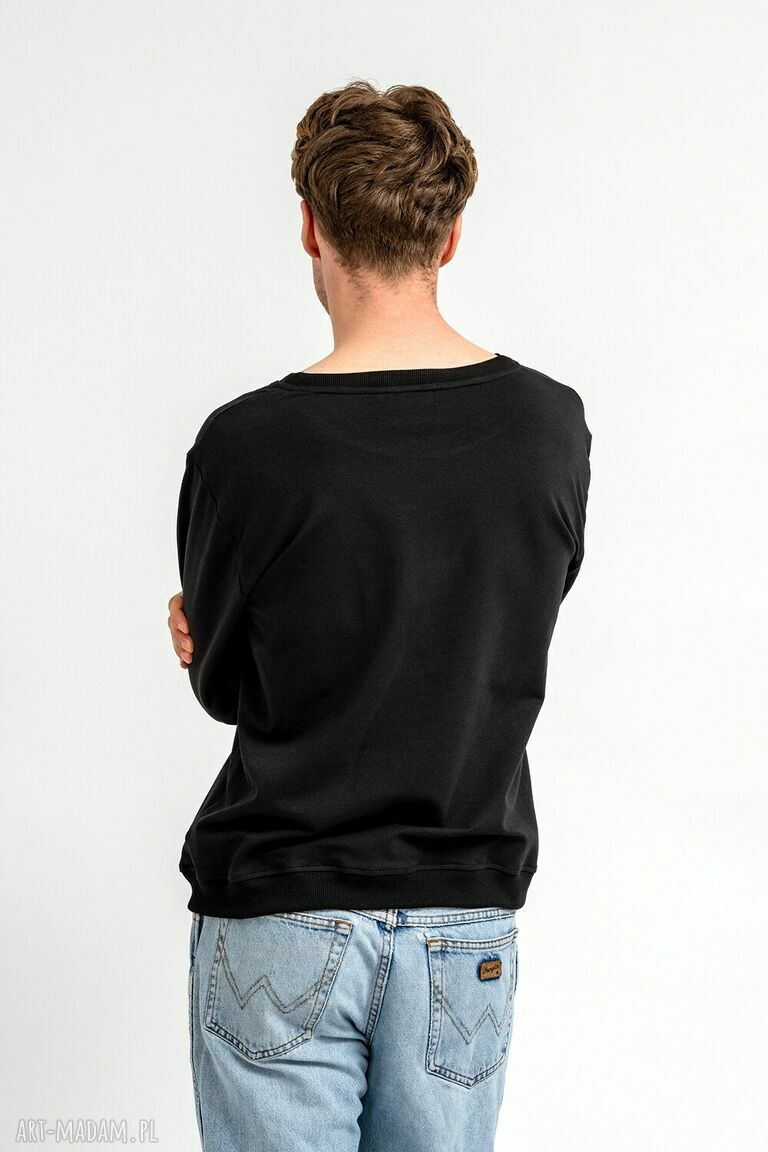 Czarna bluza basic Ethan - wygodna bluza dresowa na co dzień