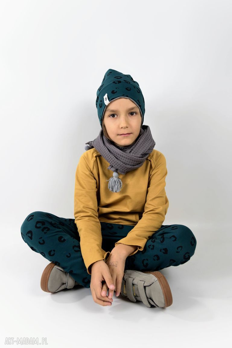 Bluza BASIC musztardowa z kieszenią - raglan, bawełna handmade