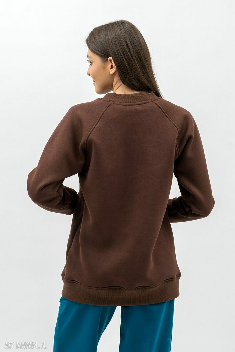 Bluza Basic Ciepła SEDA Czekolada na co dzień