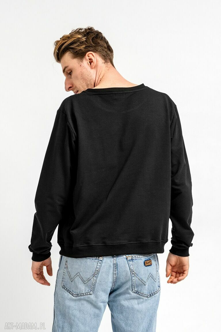 Czarna bluza basic Ethan - wygodna bluza dresowa na co dzień