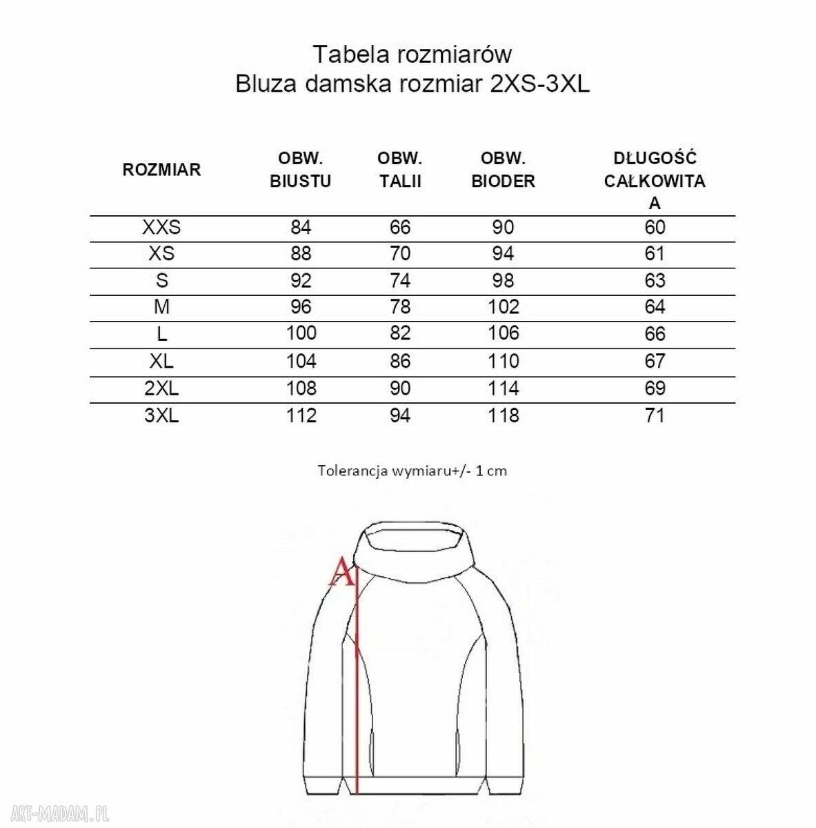 Bluza damska z kominem Dmuchawce - na wiosnę