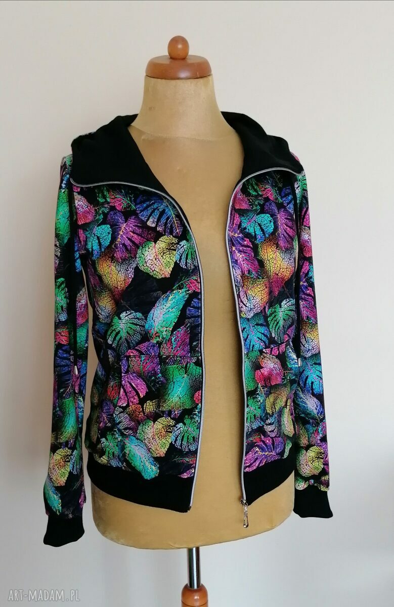 BLUZA DAMSKA " LIŚĆ MONSTERA"