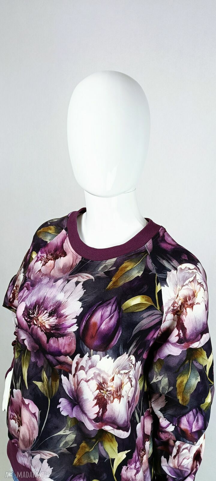 Bluza damska NURI Fioletowe Piwonie