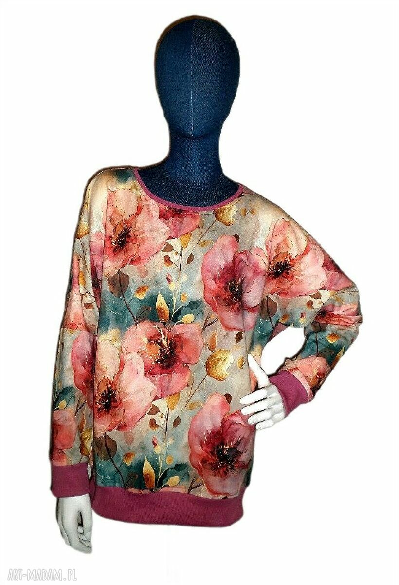 Bluza damska MALOWANE KWIATY