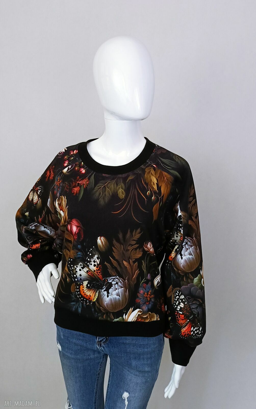 Bluza damska LOVA GARDEN - Zielona Nitka handmade