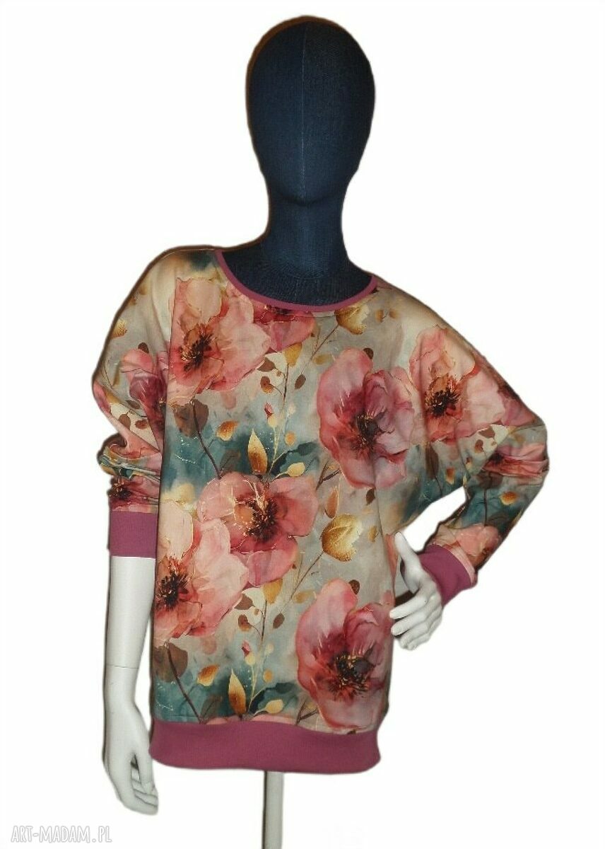 Bluza damska MALOWANE KWIATY