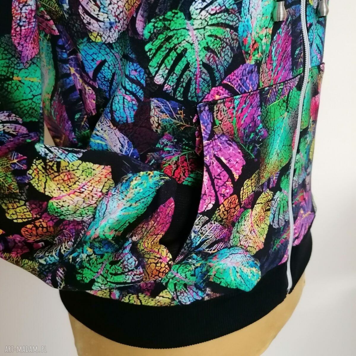BLUZA DAMSKA " LIŚĆ MONSTERA"