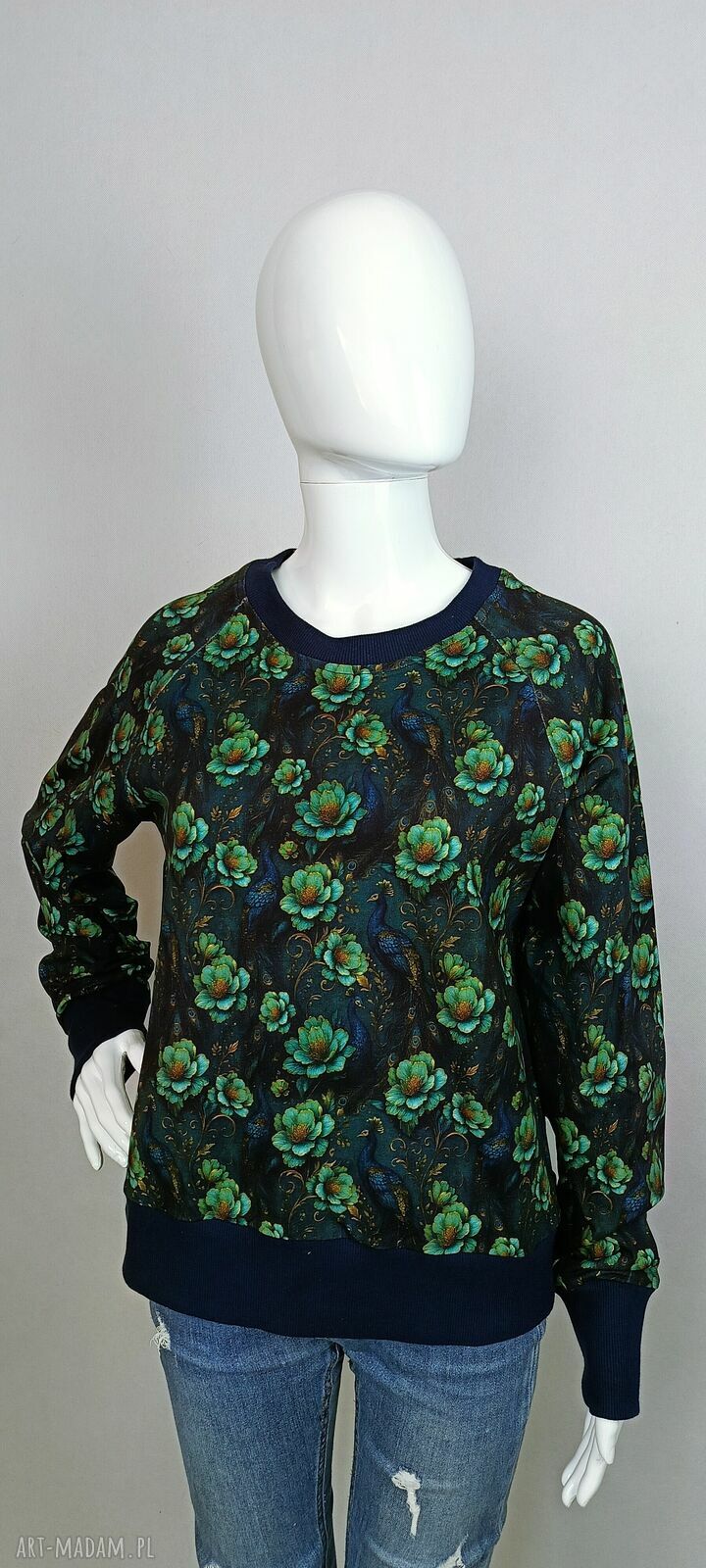 Bluza damska NURI PAWIE - klasyczny krój i kolorowy charakter
