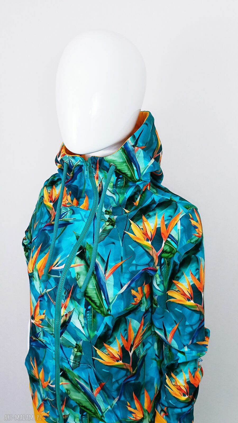 Bluza damska rozpinana z kapturem STRELICJE