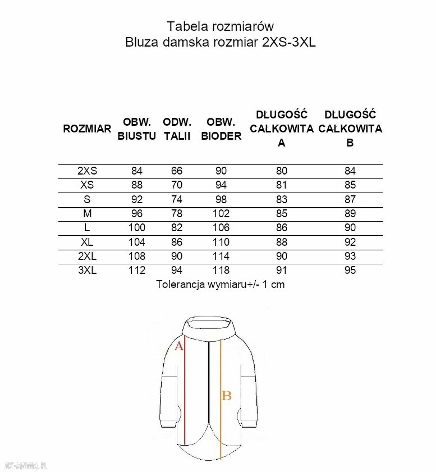 Bluza damska na zamek DŻUNGLA z kapturem - rozpinana