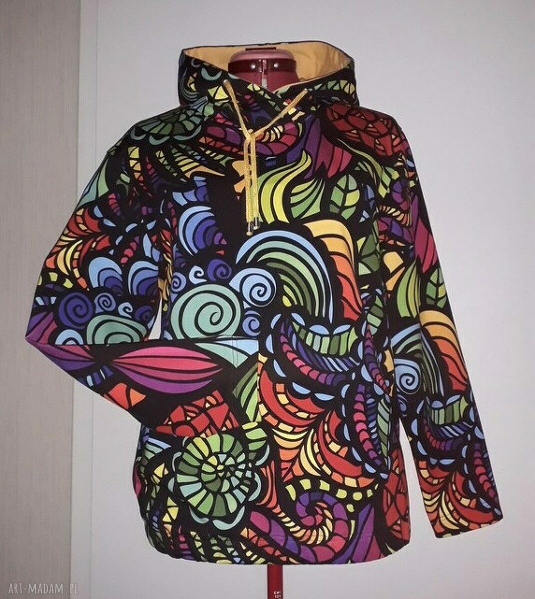 Bluza damska z kapturem w stylu etno Mayabelle