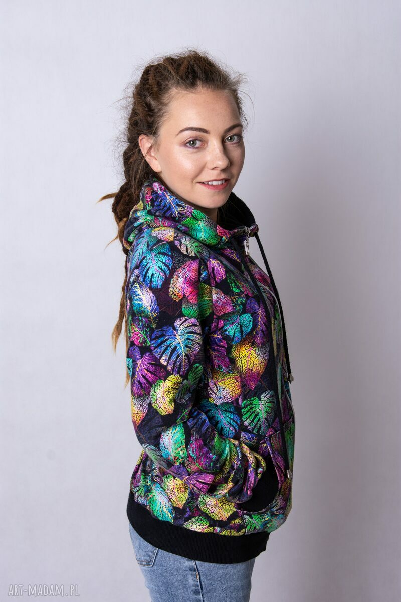 BLUZA DAMSKA " LIŚĆ MONSTERA"